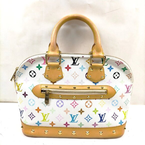 Louis Vuitton Alma PM White Monogram Multicolor Hand Bag mon1038-100325 - Picture 1 of 16